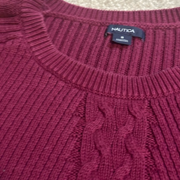 Nautica Women’s Burgundy Red Sweater size Small - Picture 3 of 7